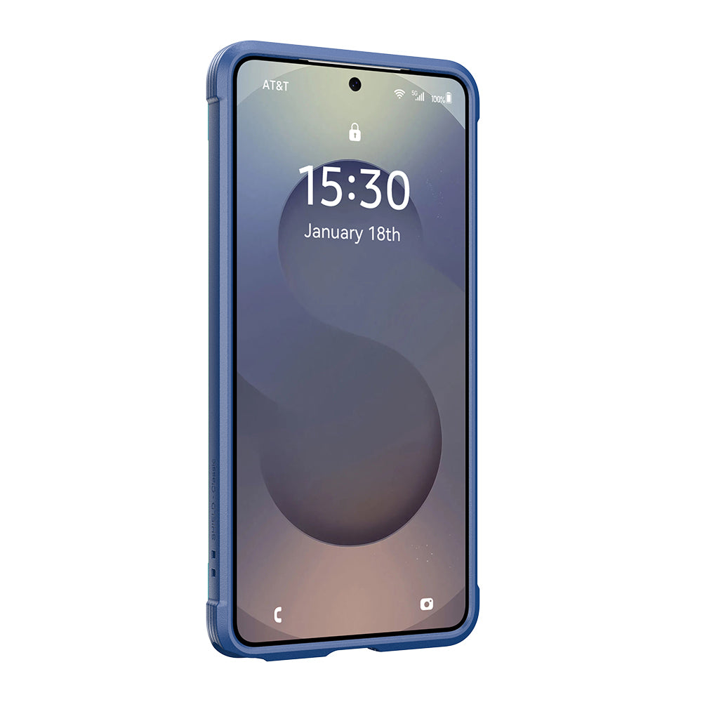 Galaxy S26 Ultra Kılıf M-safe Şarj Özellikli Airbagli Raptic Shield Serisi Şeffaf Arka Yüzey Kapak Mavi