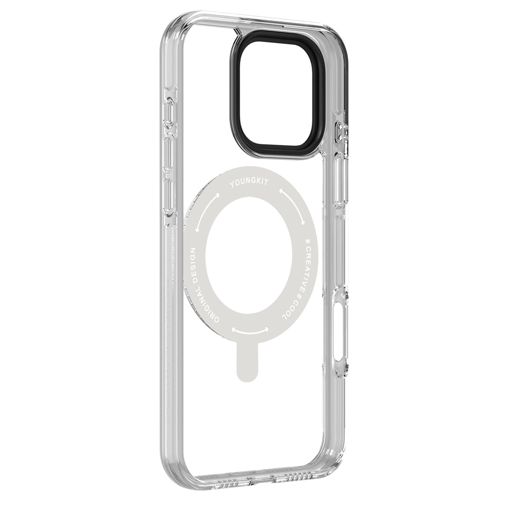 YOUNGKIT iPhone 16 Pro Max Magsafe Şarj Özellikli Parmak Ring Standlı Pivot Serisi Kılıf