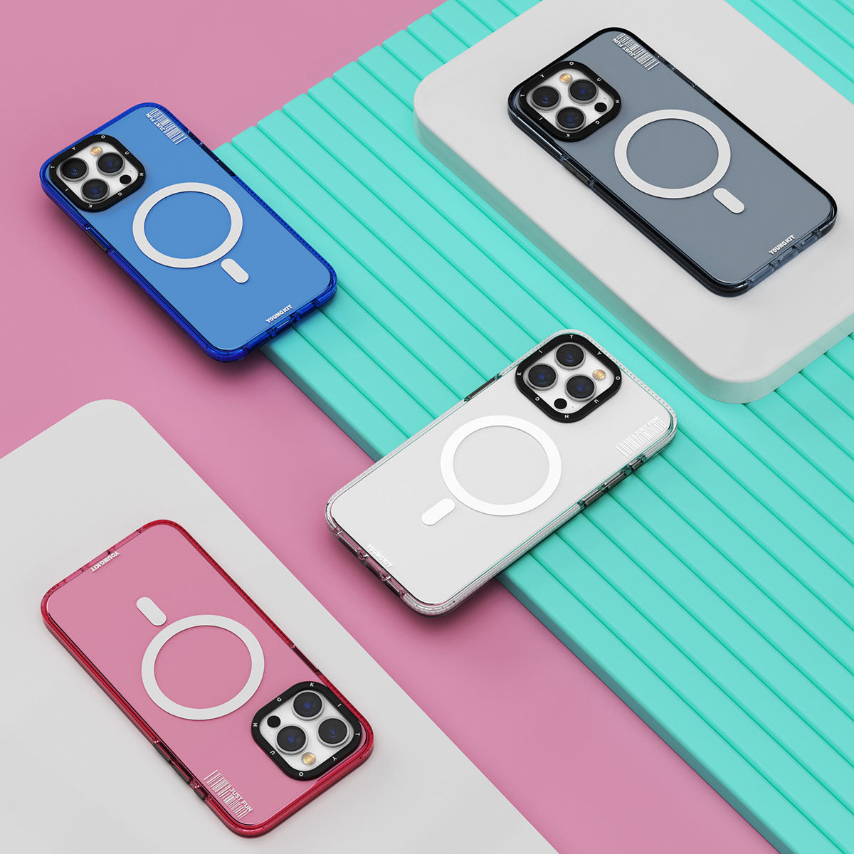 Youngkit Crystal Color Serisi Pembe Kapak - enzaksesuar