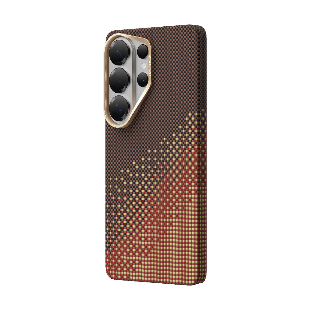 Galaxy S26 Ultra Kılıf M-safe Şarj Özellikli Raptic Aramid Skin Serisi Kapak Kahverengi