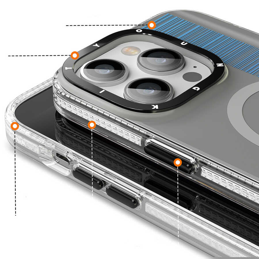 Youngkit Pure Serisi iPhone Gri Kapak - enzaksesuar