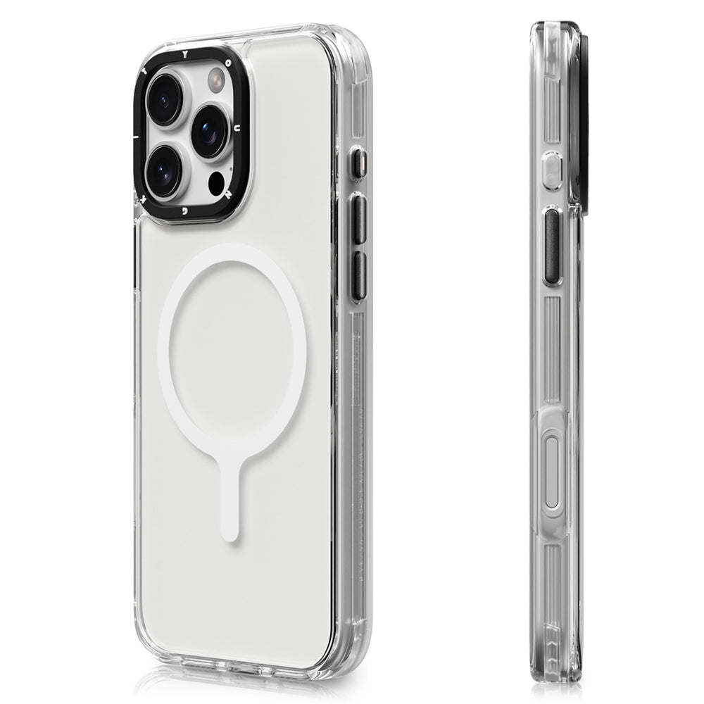 YOUNGKIT iPhone 16 Pro Max Magsafe Şarj Özellikli Crystal Color Serisi Şeffaf Kılıf