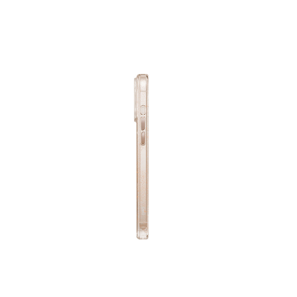 COEHL iPhone 16 Pro Magsafe Şarj Özellikli Simli Arka Yüzey Askı İpi Aparatlı Lumino Rose Gold Kılıf