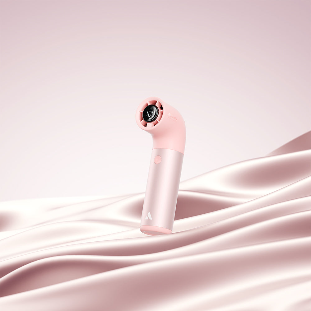 Aecooly PH01 Aero Pro Serisi Dijital LED Göstergeli Portatif Soğutucu El Fanı Pembe