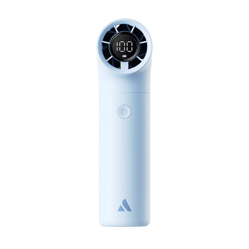 Aecooly PH02-A Aero Serisi Dijital LED Göstergeli Portatif Soğutucu El Fanı Mavi