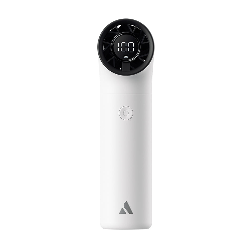 Aecooly PH02-A Aero Serisi Dijital LED Göstergeli Portatif Soğutucu El Fanı Beyaz