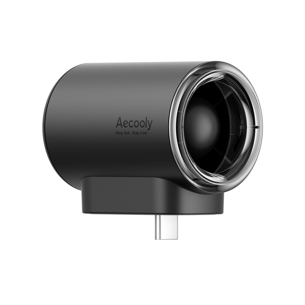 Aecooly PK01-F1 Type-C Bağlantılı 4 Kademeli Portatif Soğutucu Mini Fan Beyaz