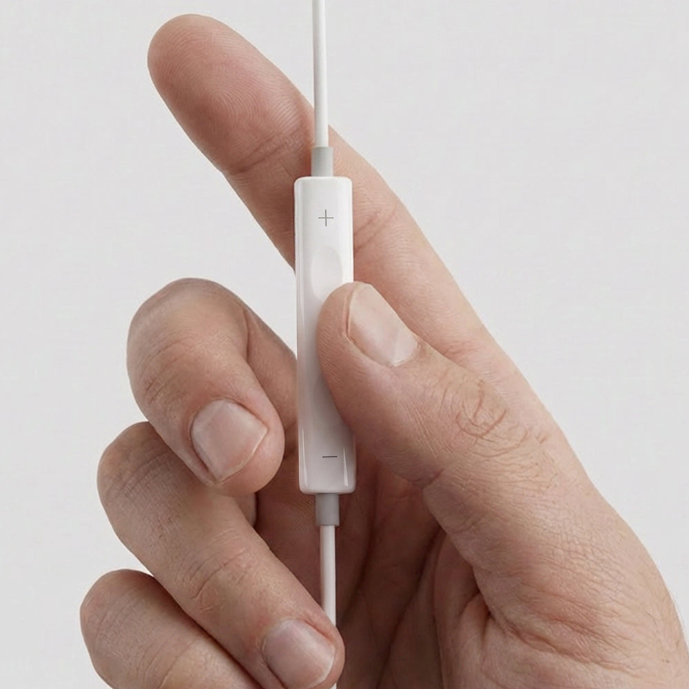 Amazingthing 3.5mm Kulak İçi Kablolu Kulaklık 1.2m Beyaz