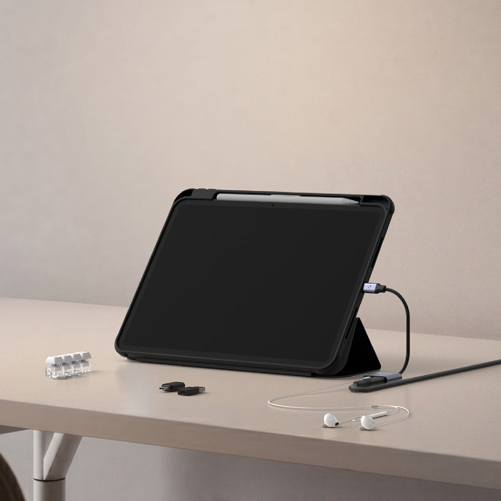Amazingthing 5in1 Taşınabilir Tablet Aksesuarları Kampüs Kiti Siyah-Beyaz