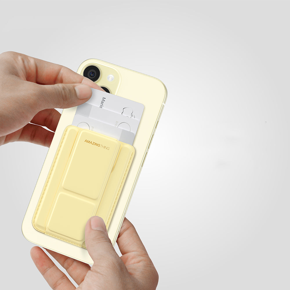 Amazingthing Edition Mag Serisi Fonksiyonel Çok Yönlü Grip Standlı Magnetik Kartlık Sarı