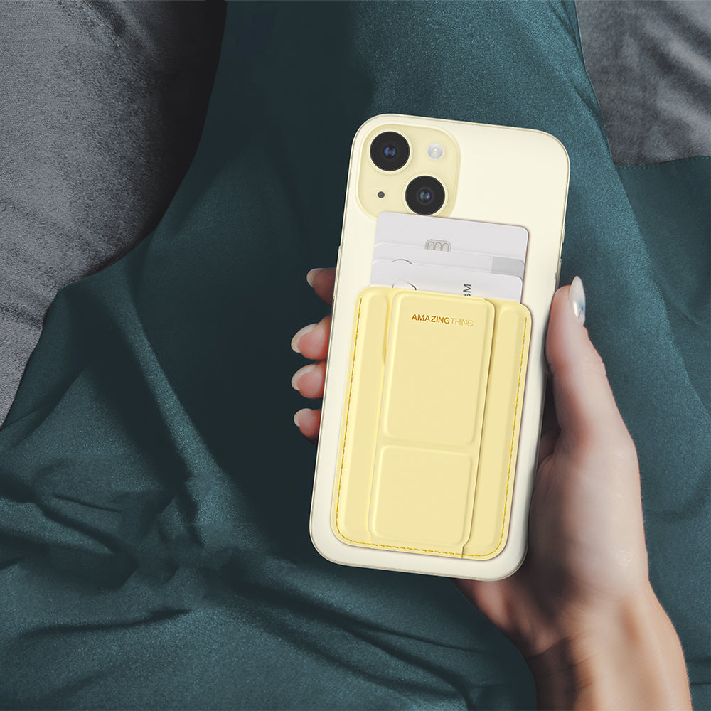 Amazingthing Edition Mag Serisi Fonksiyonel Çok Yönlü Grip Standlı Magnetik Kartlık Sarı