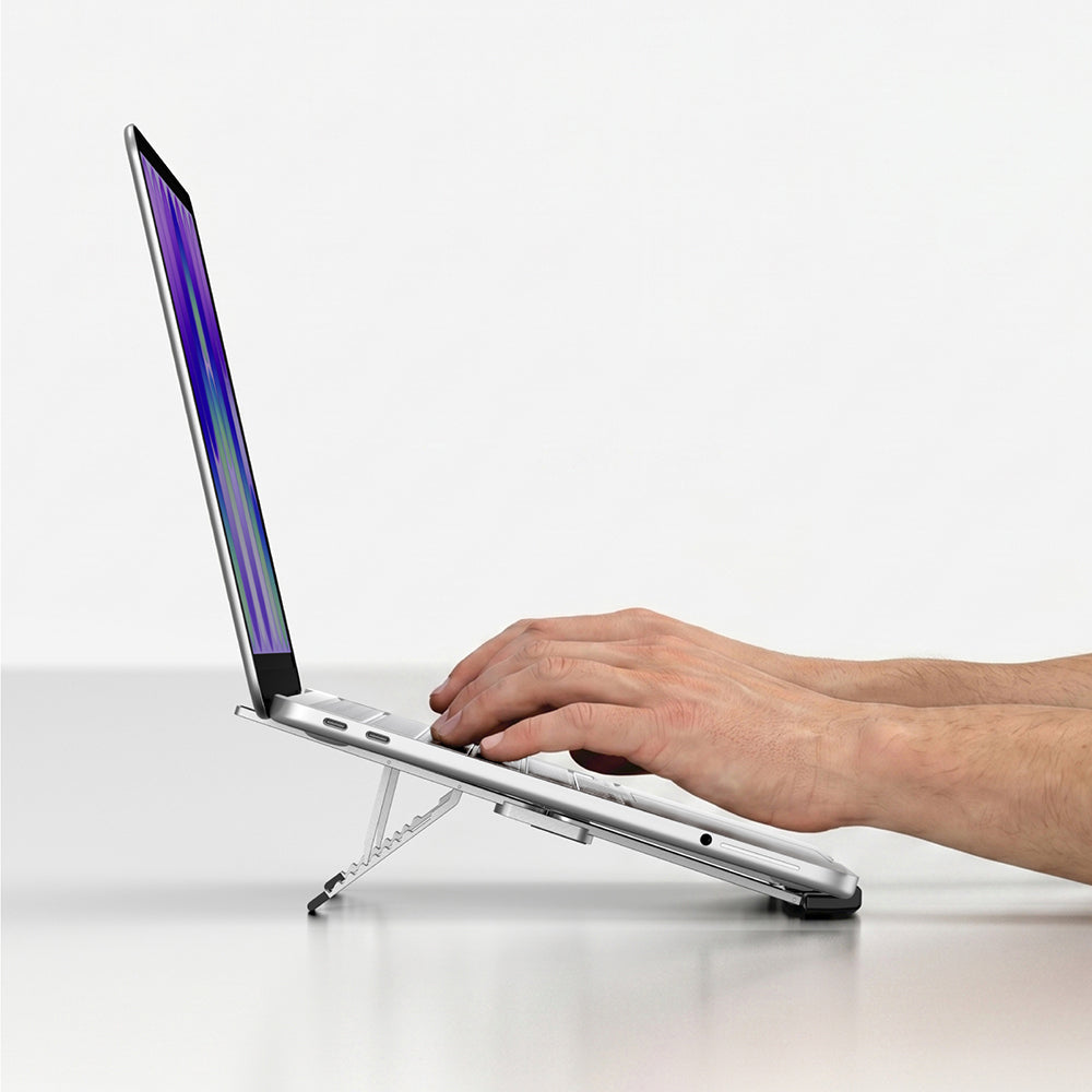 Amazingthing Minimal Serisi Çok Fonksiyonlu Katlanabilen 8 Kademeli Ayarlanabilir Dizüstü Laptop Standı Gri