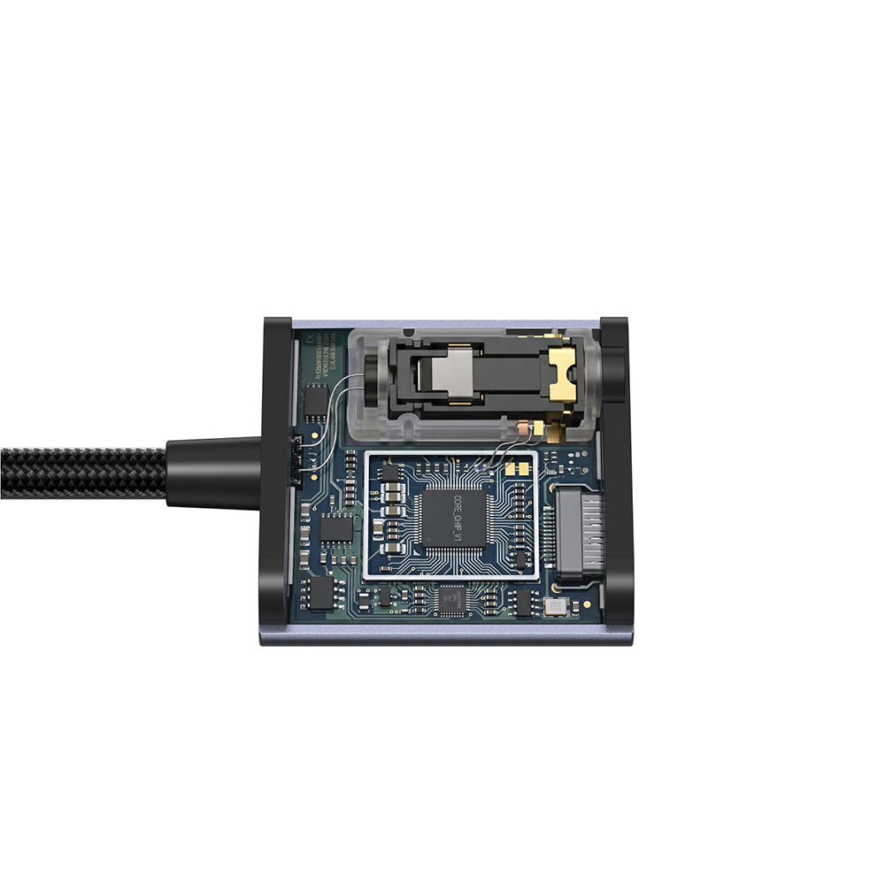 Amazingthing Thunder Pro 2in1 Type-C To 3.5mm Hi-Fi Aux Çevirici Ses Adaptörü Gri