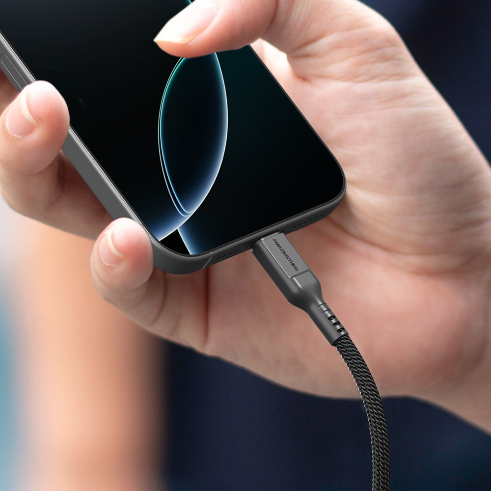 Amazingthing Thunder Pro 7X 100W Apple Watch Serisi Akıllı Saat Wireless 4in1 Type-C PD - Usb Hızlı Şarj Kablosu 1.5M Siyah
