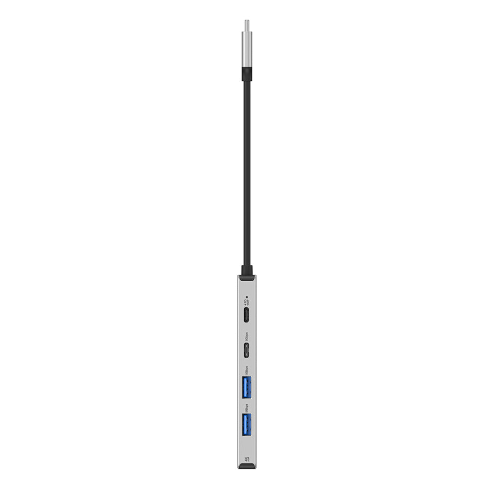 Amazingthing Thunder Pro Type-c to HDTV 5 in 1 4K 60Hz Dönüştürücü Adaptör Gri