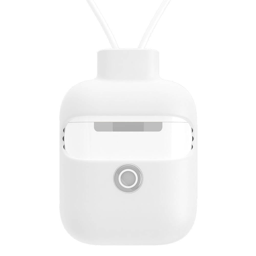 Airpods 2. Nesil Kılıf Boyun Askılı Jelly Bean Tasarımlı Kablosuz Şarj Özellikli Lisanslı Switcheasy ColorBuddy Kılıf Beyaz