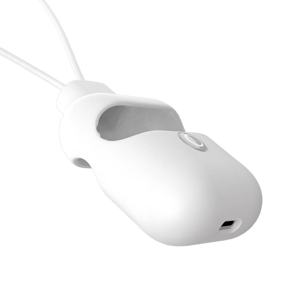 Airpods 2. Nesil Kılıf Boyun Askılı Jelly Bean Tasarımlı Kablosuz Şarj Özellikli Lisanslı Switcheasy ColorBuddy Kılıf Beyaz