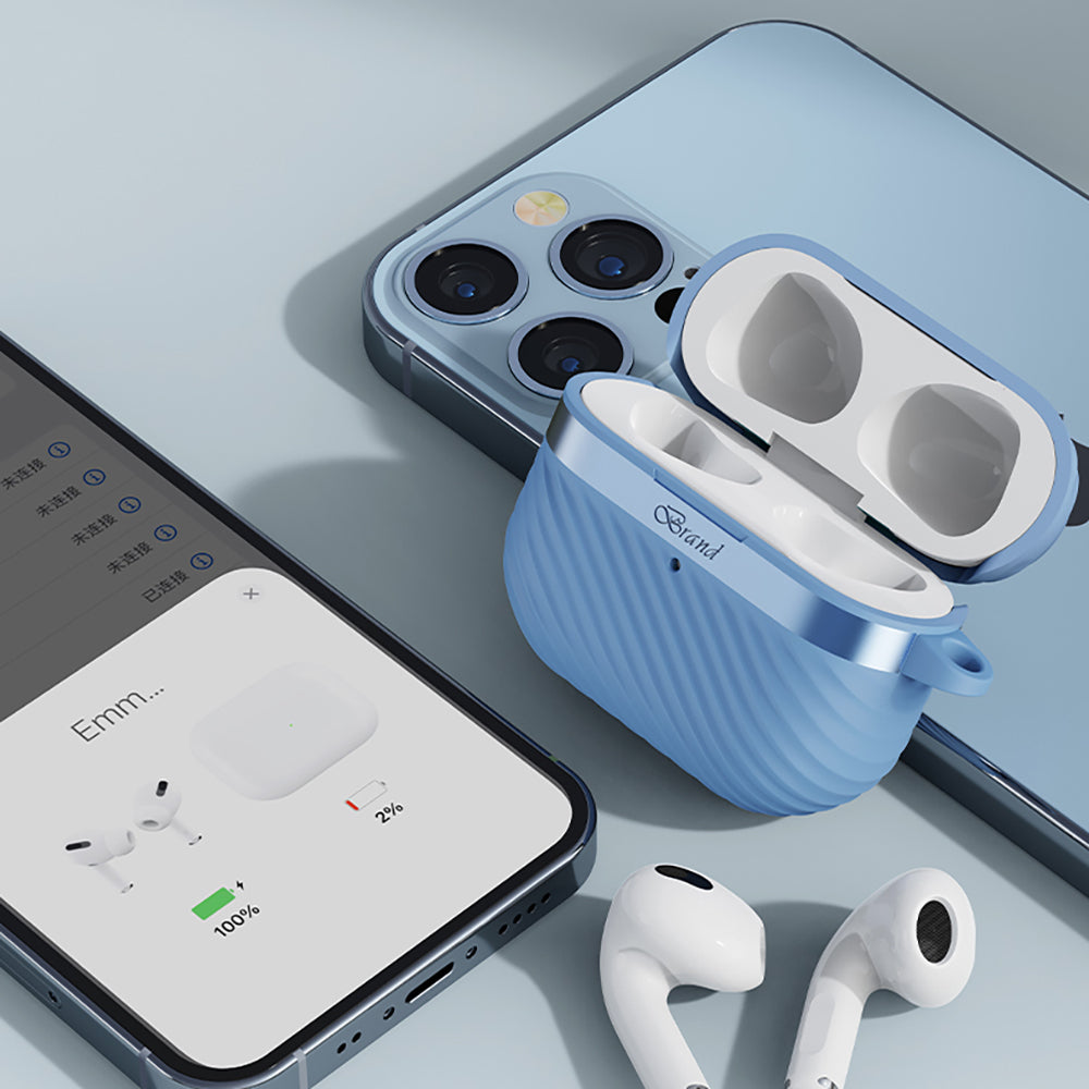 Apple AirPods 3. Nesil Kılıf M-Safe Şarj Özellikli Mutural Jiguang Serisi Silikon Kapak Mor