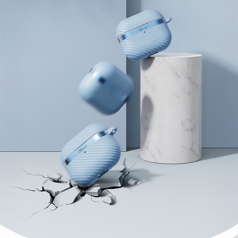 Apple AirPods 3. Nesil Kılıf M-Safe Şarj Özellikli Mutural Jiguang Serisi Silikon Kapak Beyaz