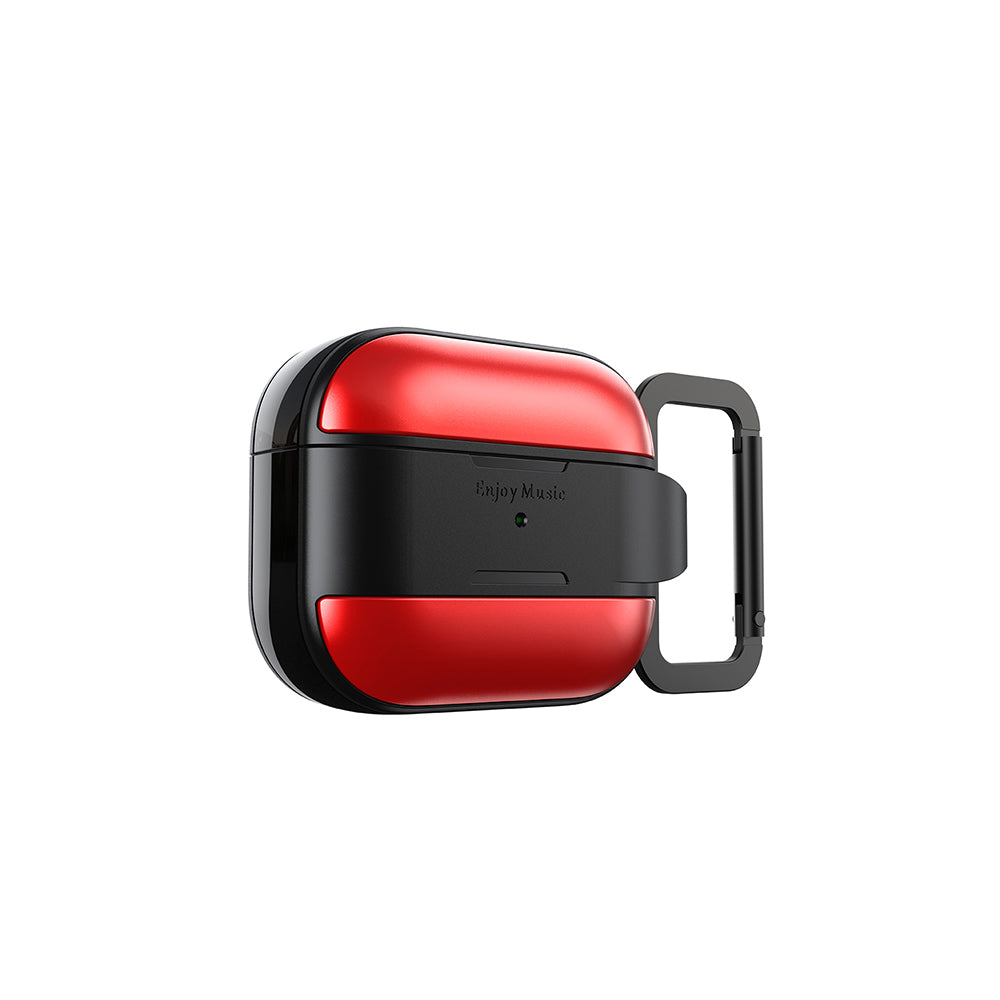 Apple AirPods 3. Nesil Kılıf M-Safe Şarj Özellikli Mutural Meiwo Serisi Kapak Kırmızı
