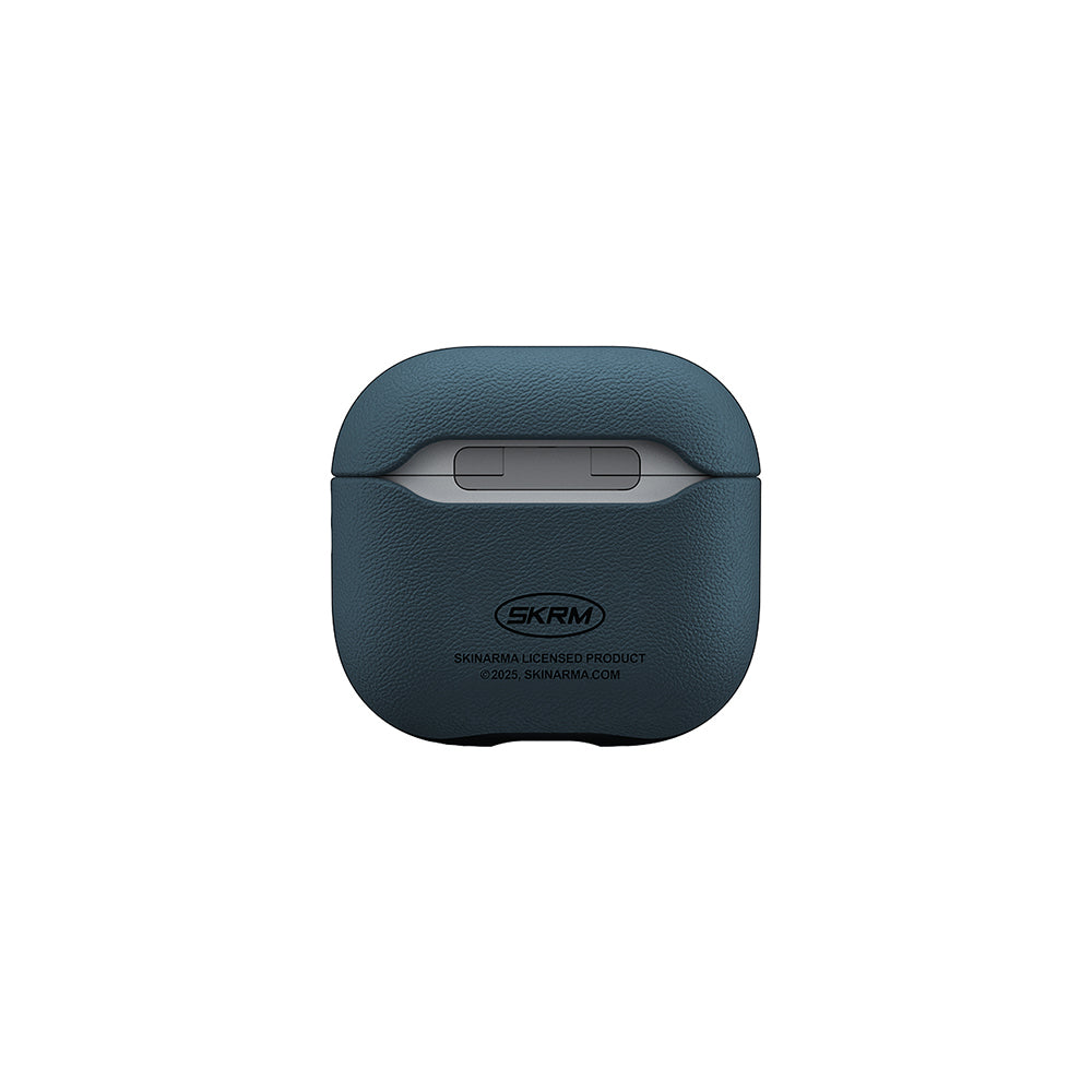 Airpods 4 Kılıf Skinarma PU Deri Tasarım Spunk Kılıf Mavi