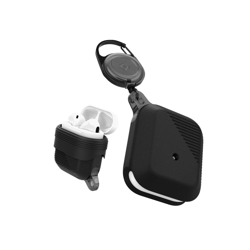 Airpods Kılıf Askı Aparatlı Raptic Radius Serisi Kılıf Siyah
