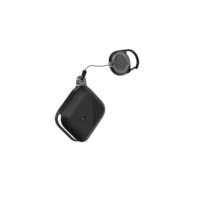 Airpods Kılıf Askı Aparatlı Raptic Radius Serisi Kılıf Siyah