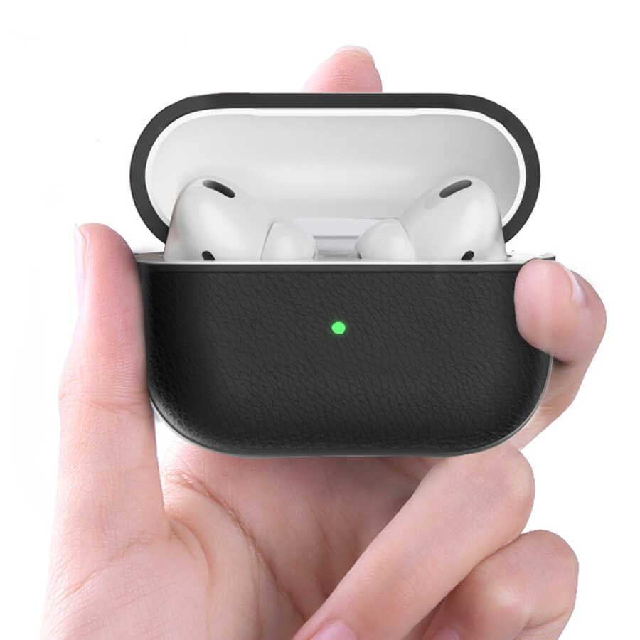 Airpods Kılıf Wiwu Calfskin Kılıf Kahverengi