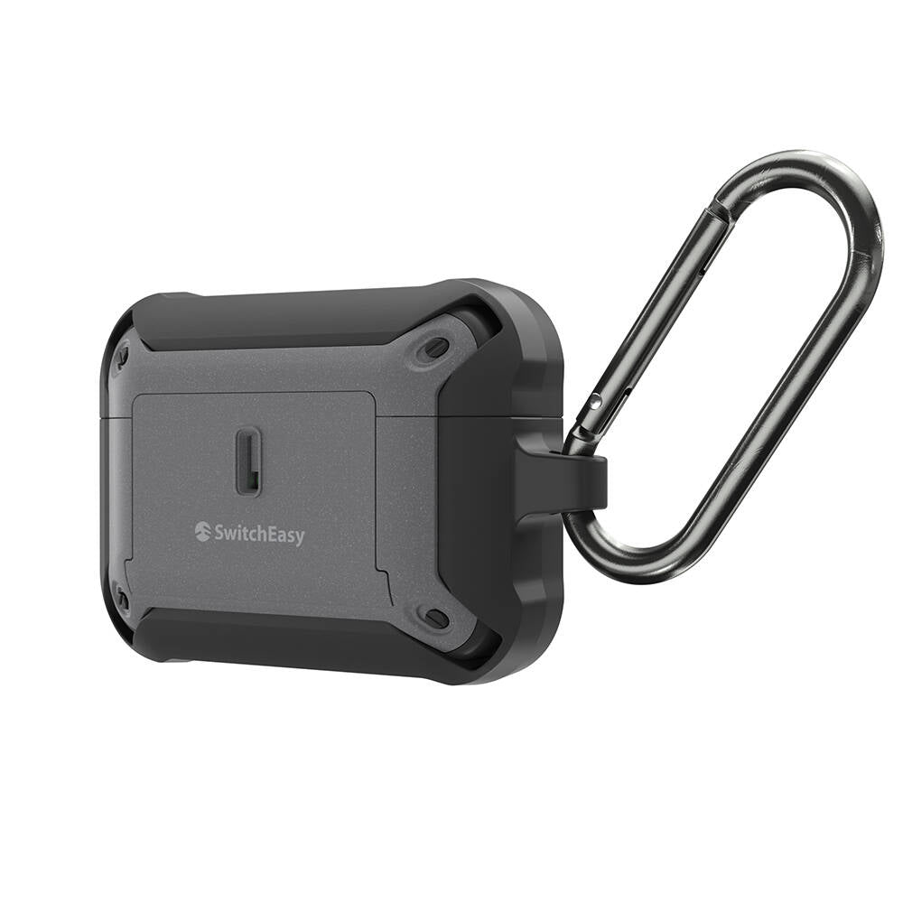Airpods Pro 2 Kılıf Askılı Sağlam Tasarımlı Lisanslı Switcheasy Guardian Kılıf Gri