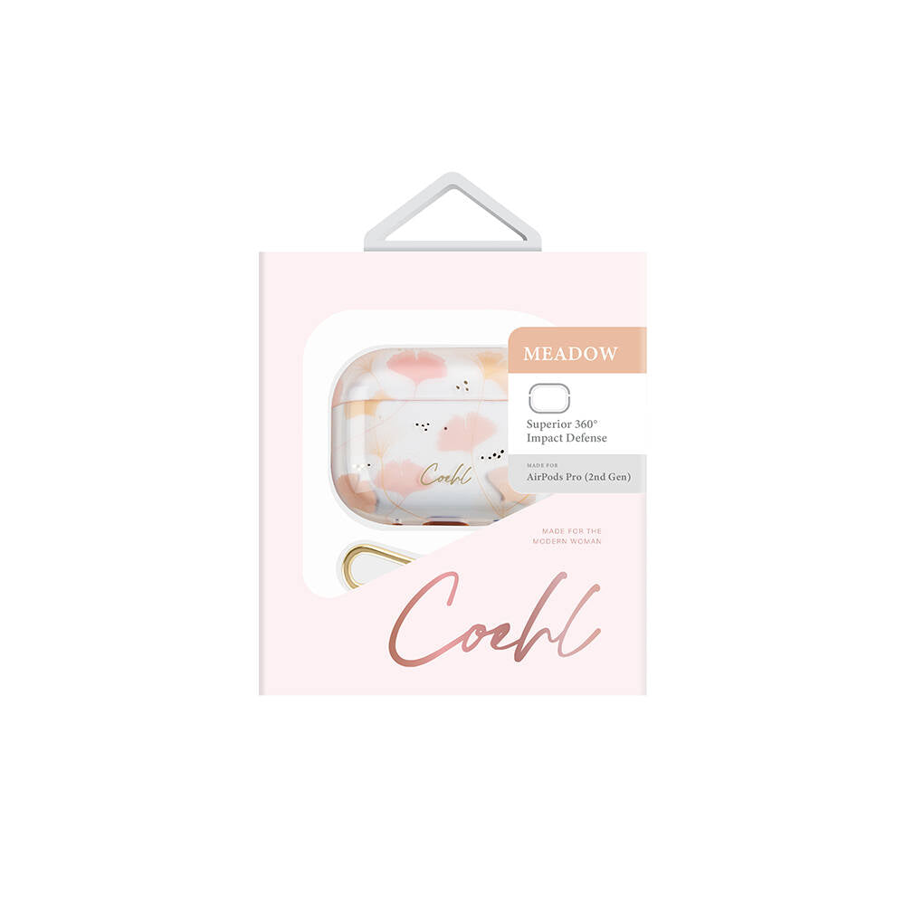 Airpods Pro 2 Kılıf Çayır Çiçeği Desenli Coehl Meadow Kılıf Pembe
