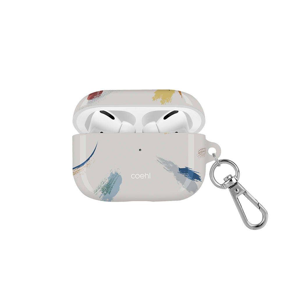 Airpods Pro Kılıf Fırça Boya Desenli Coehl Reverie Kılıf Mavi