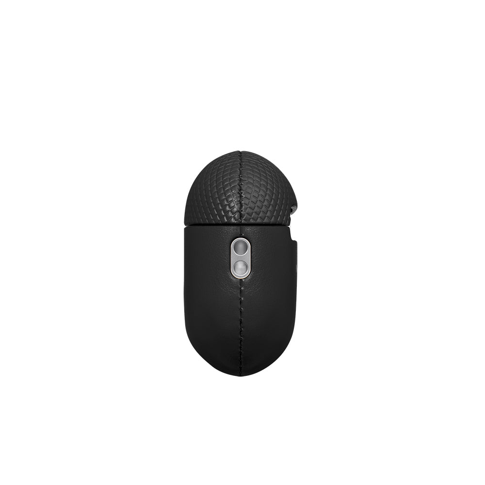 Apple AirPods Pro 2 Kılıf Qi M-Safe Şarj Özellikli Native Union RE Classic Serisi Suni Deri Kapak Siyah