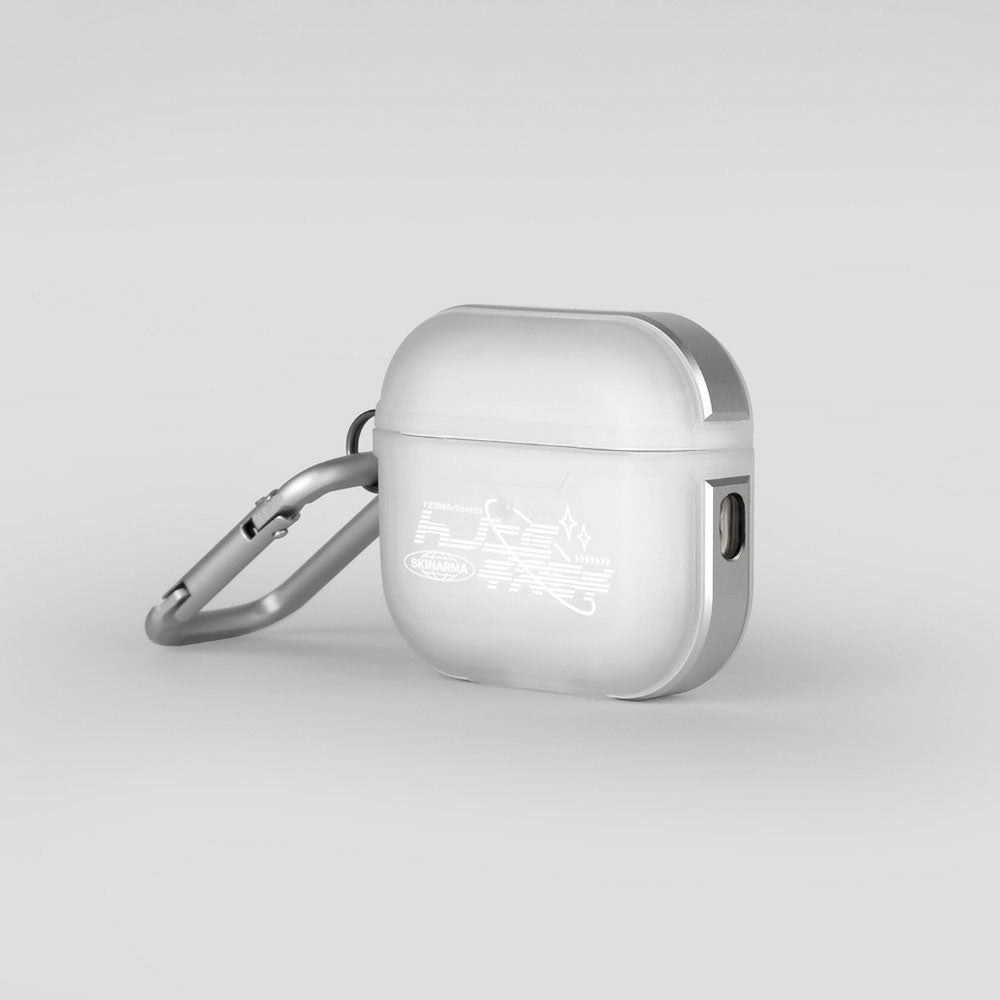 Airpods Pro 2 Kılıf SkinArma Transparan Mat Tasarım Kinzoku Kılıf Beyaz