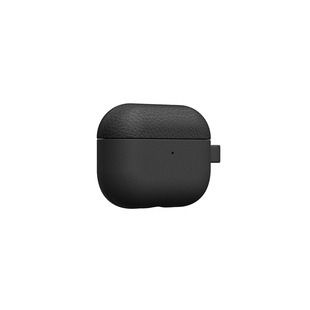 Apple AirPods Pro 3 Amazingthing Glamour Classique Serisi Deri Tasarımlı Kapak Siyah