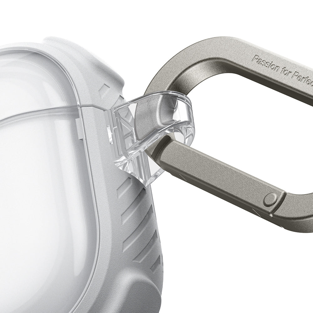 Apple Airpods Pro 3 Amazingthing Kilit Tasarımlı Airbagli Titan Pro Serisi Kapak Beyaz