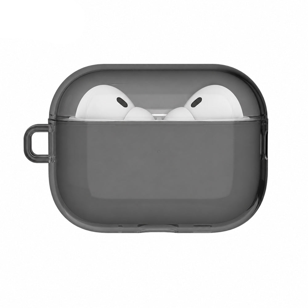 Apple AirPods Pro 3 Kılıf M-Safe Şarj Özellikli Mutural Ice Colour Serisi Silikon Kapak Siyah
