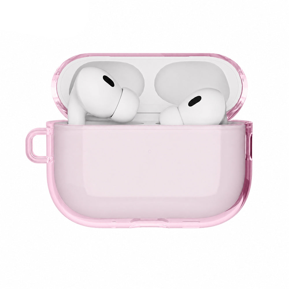 Apple AirPods Pro 3 Kılıf M-Safe Şarj Özellikli Mutural Ice Colour Serisi Silikon Kapak Pembe