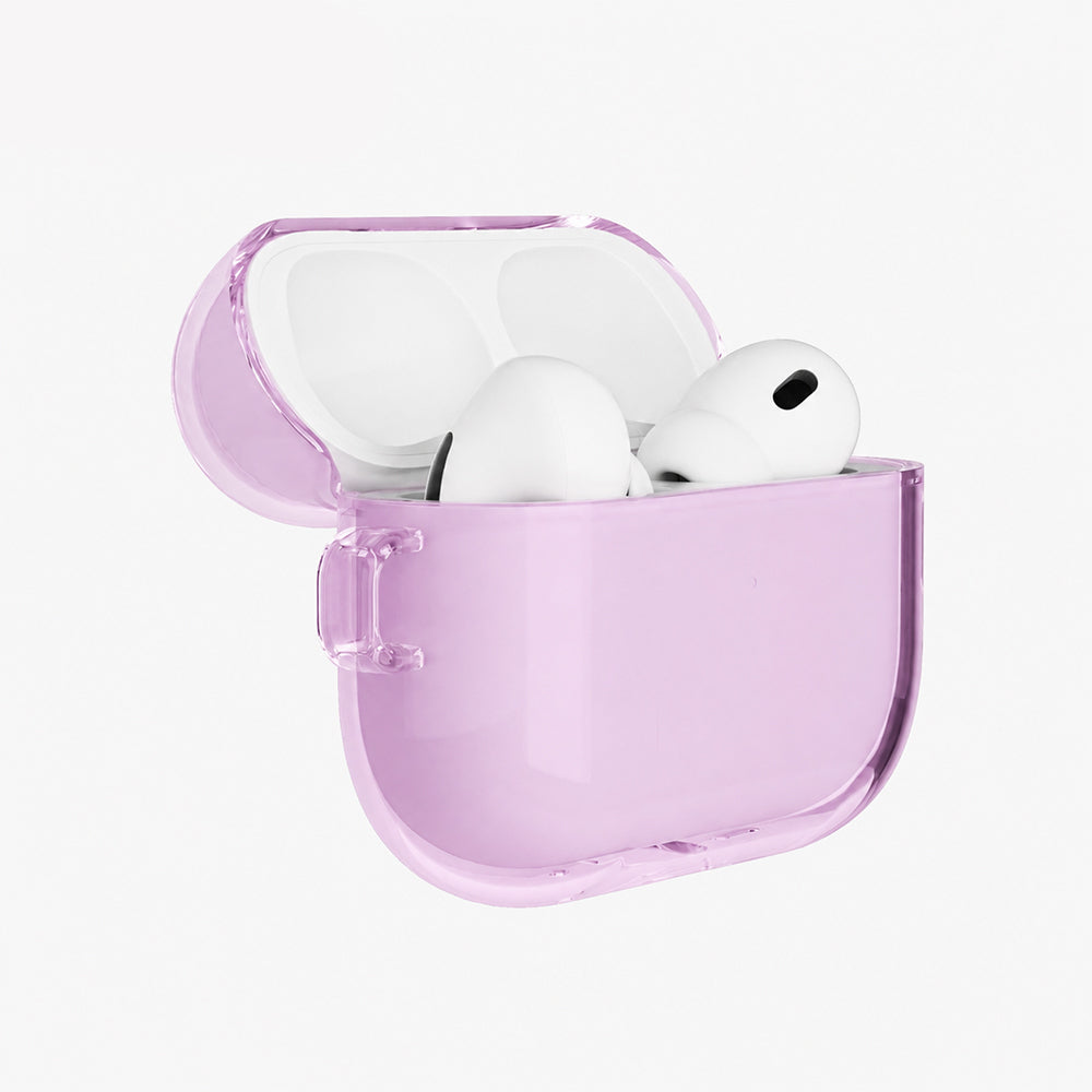 Apple AirPods Pro 3 Kılıf M-Safe Şarj Özellikli Mutural Ice Colour Serisi Silikon Kapak Mor