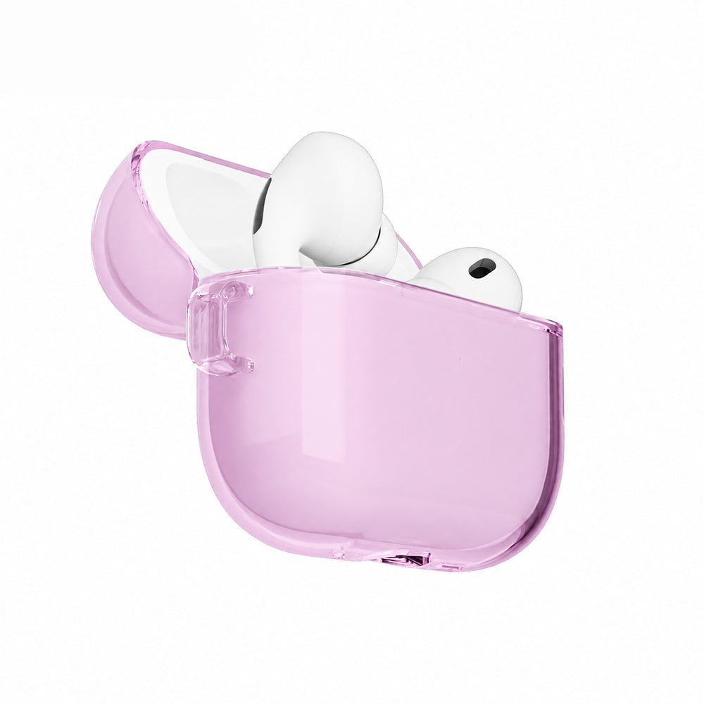 Apple AirPods Pro 3 Kılıf M-Safe Şarj Özellikli Mutural Ice Colour Serisi Silikon Kapak Mor