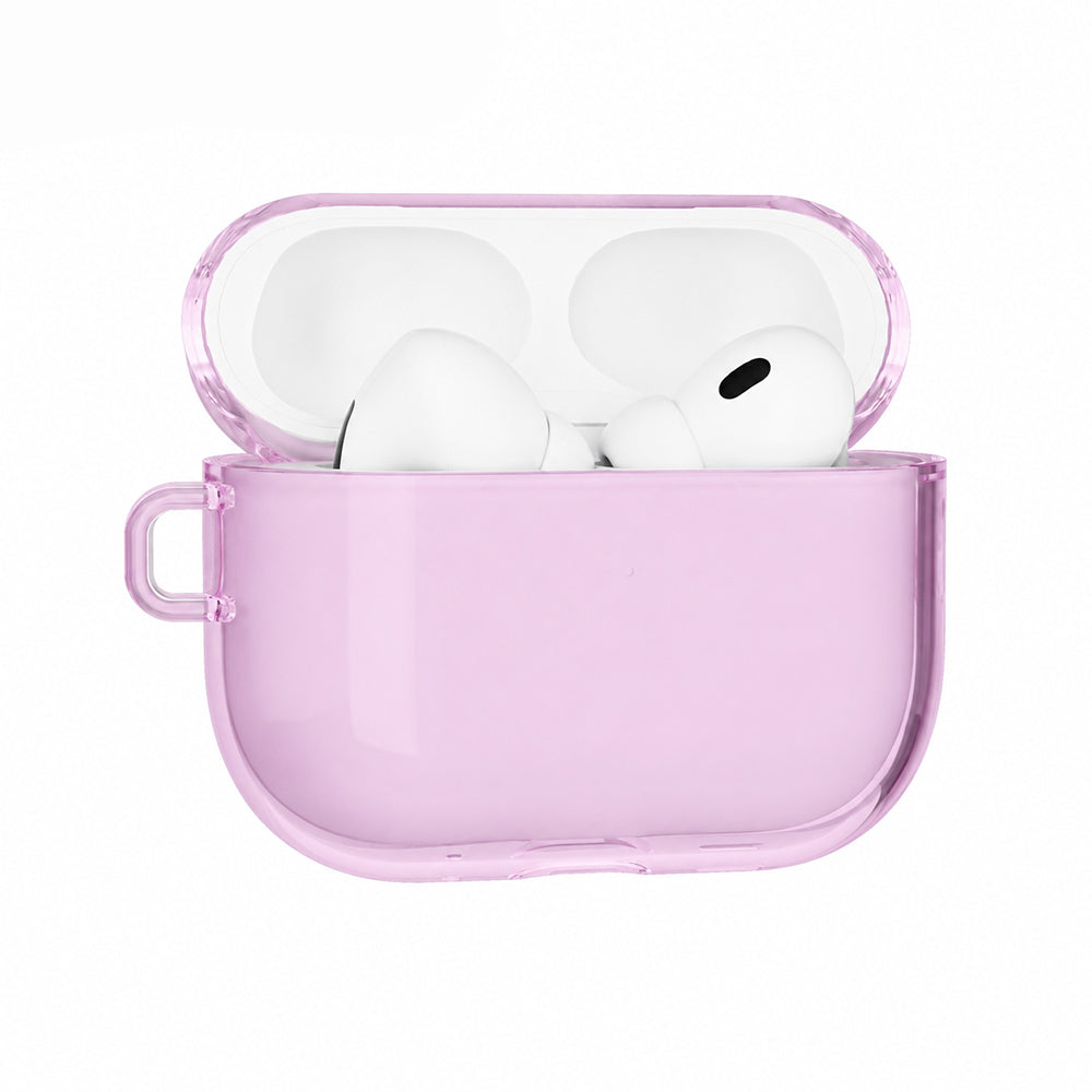 Apple AirPods Pro 3 Kılıf M-Safe Şarj Özellikli Mutural Ice Colour Serisi Silikon Kapak Mor