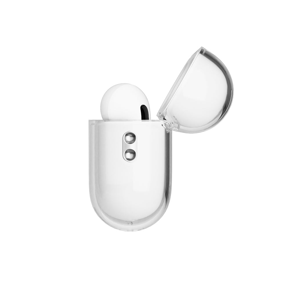 Apple AirPods Pro 3 Kılıf M-Safe Şarj Özellikli Mutural Ice Colour Serisi Silikon Kapak Beyaz