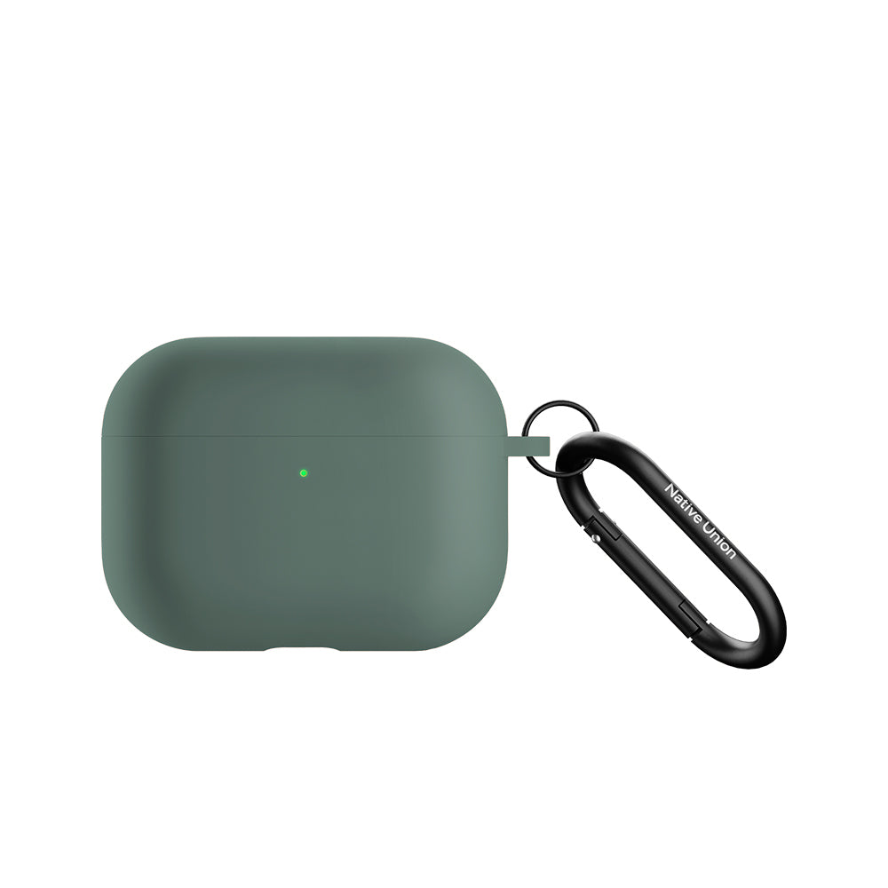 Apple AirPods Pro 3 Kılıf M-Safe Şarj Özellikli Native Union Active Serisi Kapak Koyu Yeşil