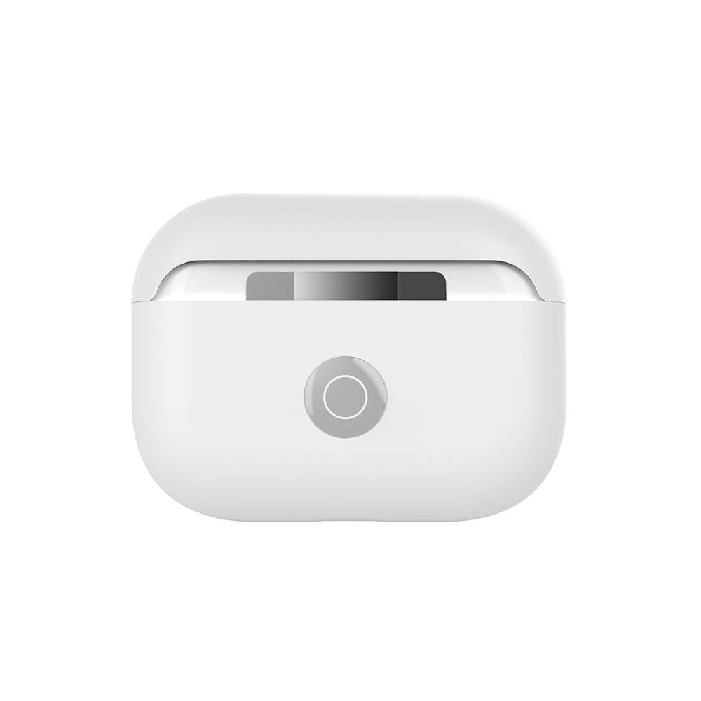 Airpods Pro Kılıf Boyun Askılı Parlayan Düğmeli Lisanslı Switcheasy Colors Silikon Kılıf Siyah