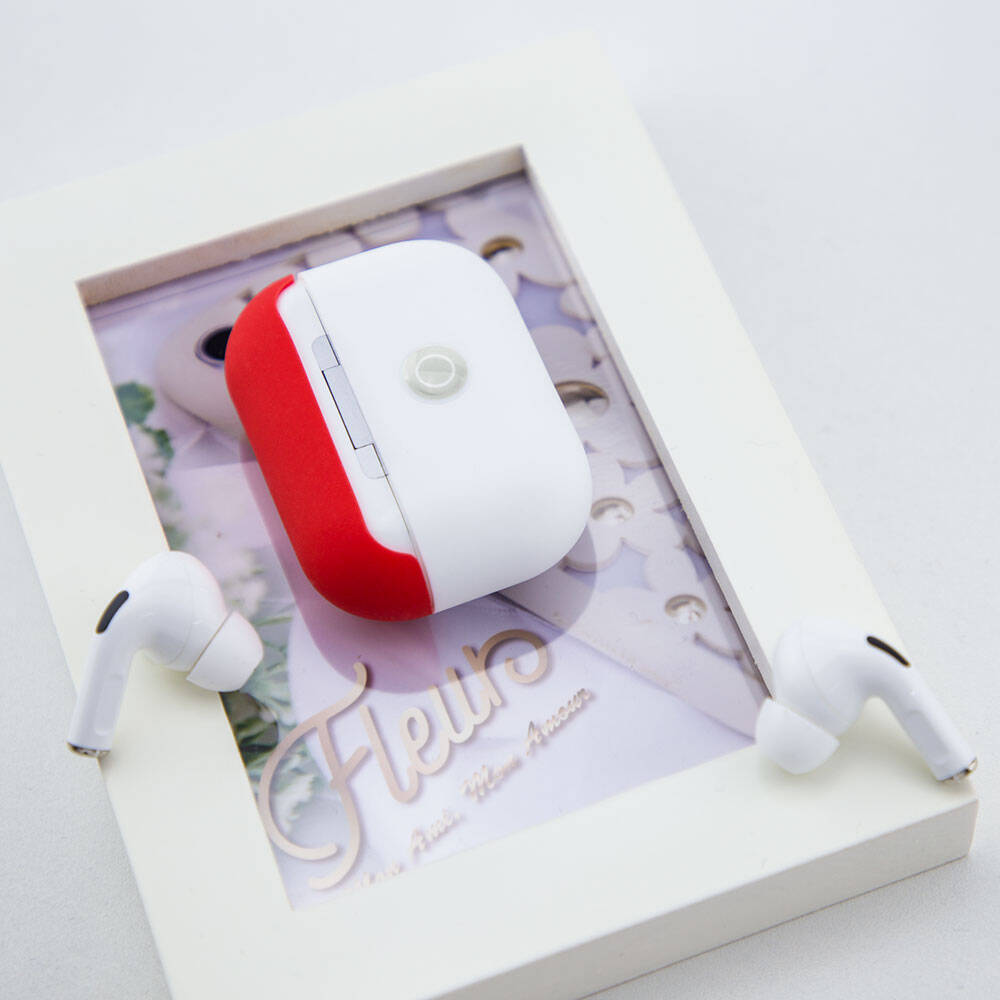 Airpods Pro Kılıf Boyun Askılı Parlayan Düğmeli Lisanslı Switcheasy Colors Silikon Kılıf Siyah