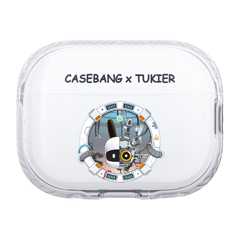 Airpods Pro Kılıf Desenli Koruyucu Benks Casebang Departure Explore Silikon Kılıf Siyah