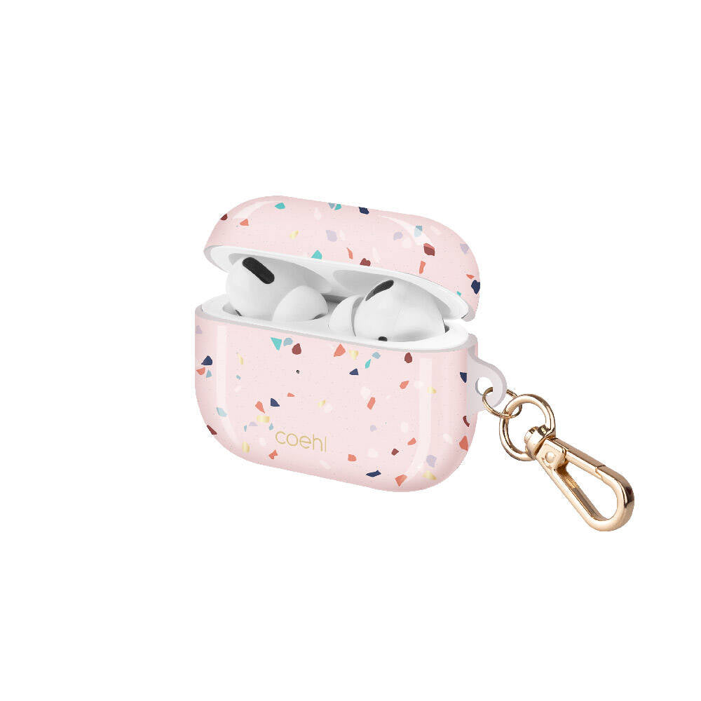Airpods Pro Kılıf Mozaik Desenli Coehl Terrazzo Kılıf Beyaz