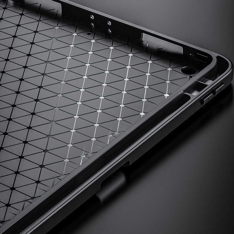 iPad 10.2 2021 (9.Nesil) Kılıf Wlons Tablet Kılıf Siyah