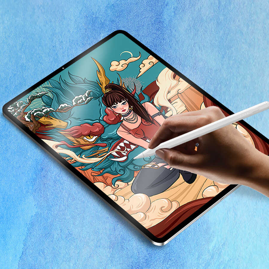 iPad 10.2 (8.Nesil) Wiwu Removable Mıknatıslı Ekran Koruyucu Siyah