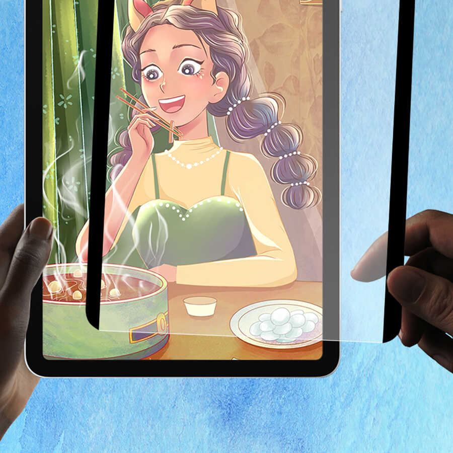 iPad 10.2 (8.Nesil) Wiwu Removable Mıknatıslı Ekran Koruyucu Siyah
