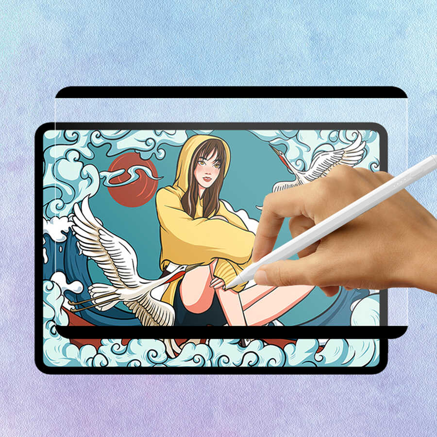 iPad 10.2 (8.Nesil) Wiwu Removable Mıknatıslı Ekran Koruyucu Siyah